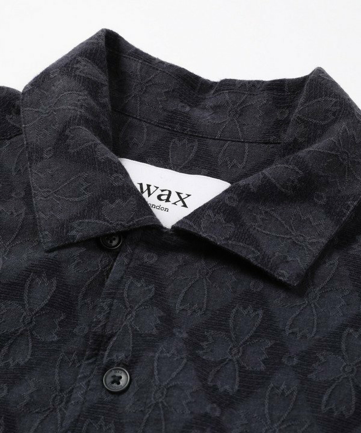 【WAX LONDON】NEWTONジャカードオープンカラーシャツ